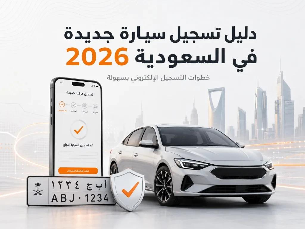 دليل تسجيل سيارة جديدة في السعودية 2026