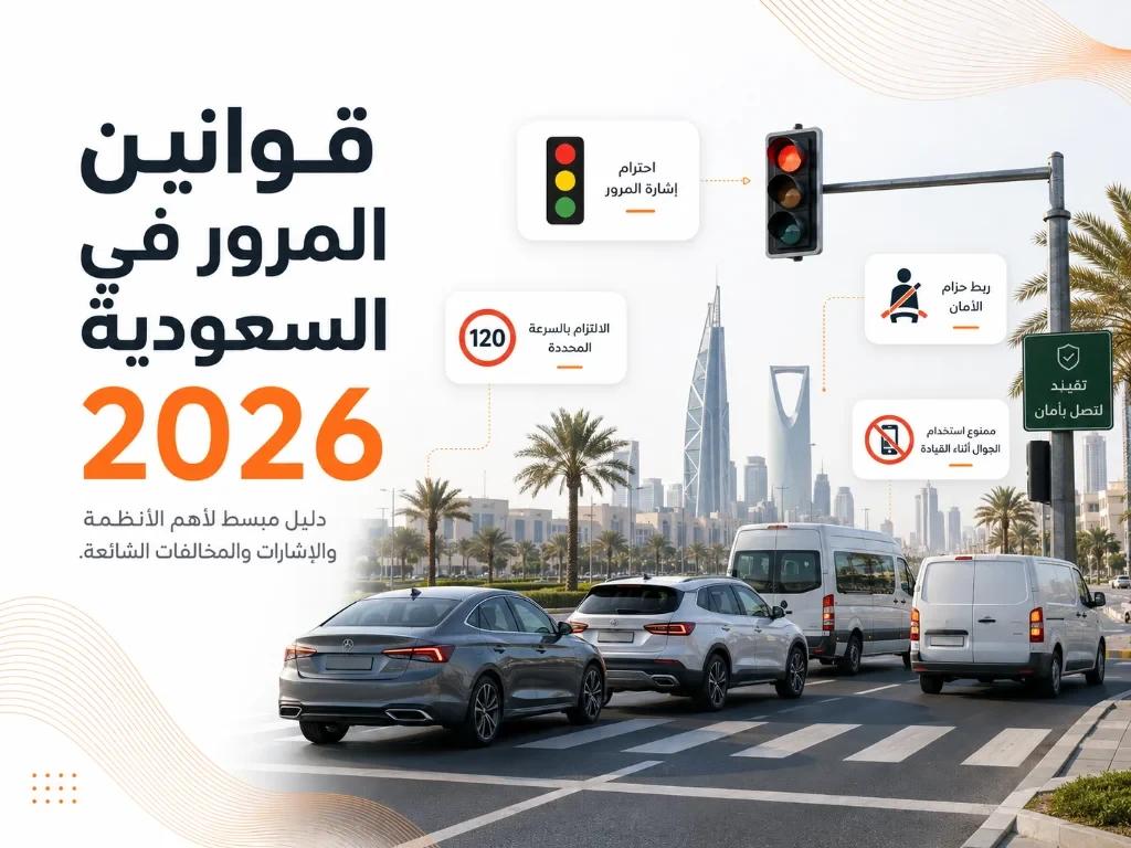 قوانين المرور بالسعودية 2026