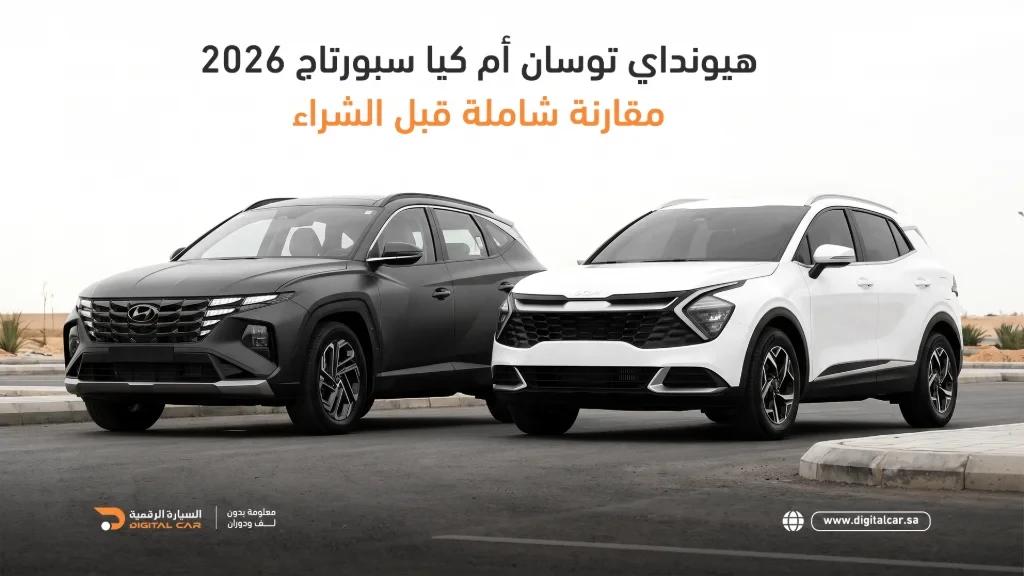 هيونداي توسان أم كيا سبورتاج 2026؟ مقارنة شاملة قبل الشراء